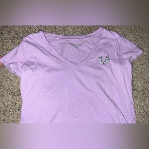 True Religion Lavender T-Shirt with Silver Logo